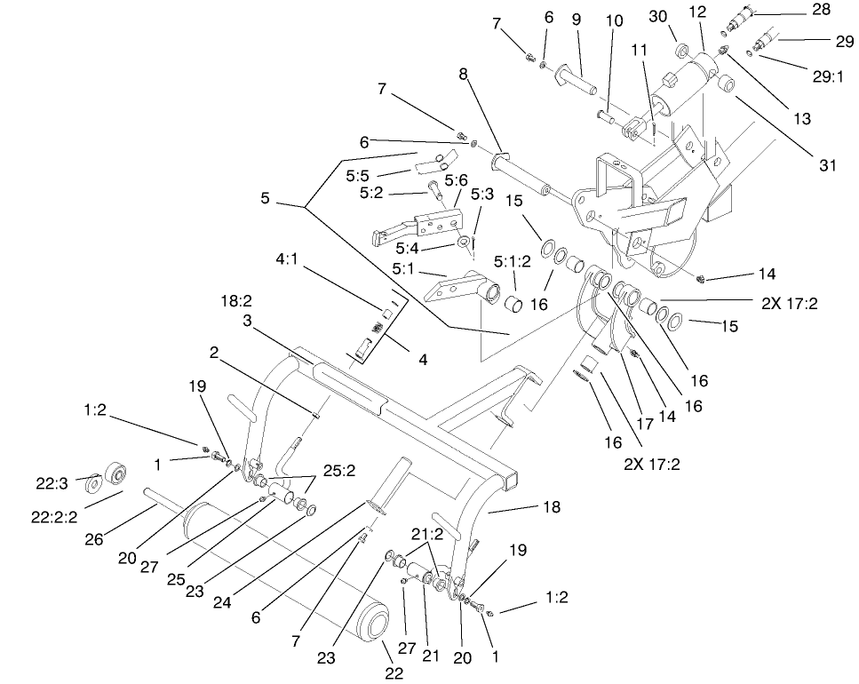 RIGHT HAND PULL FRAME ASSEMBLY