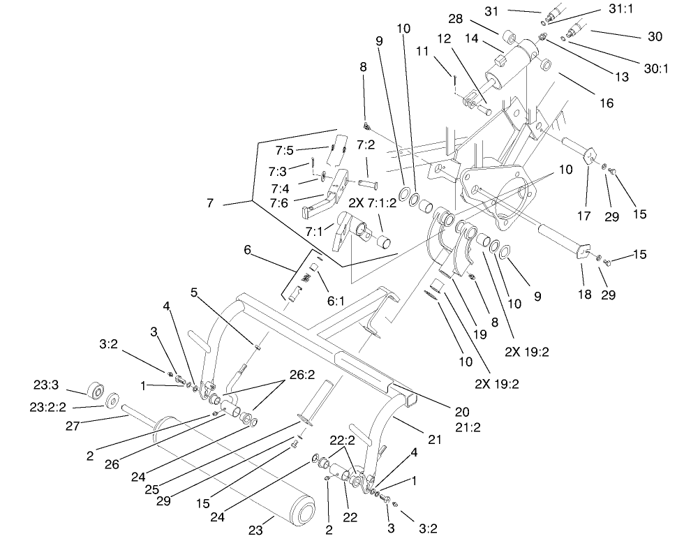 LEFT HAND PULL FRAME ASSEMBLY
