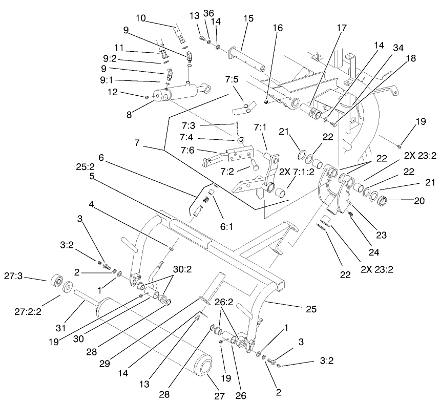REAR PULL FRAME ASSEMBLY