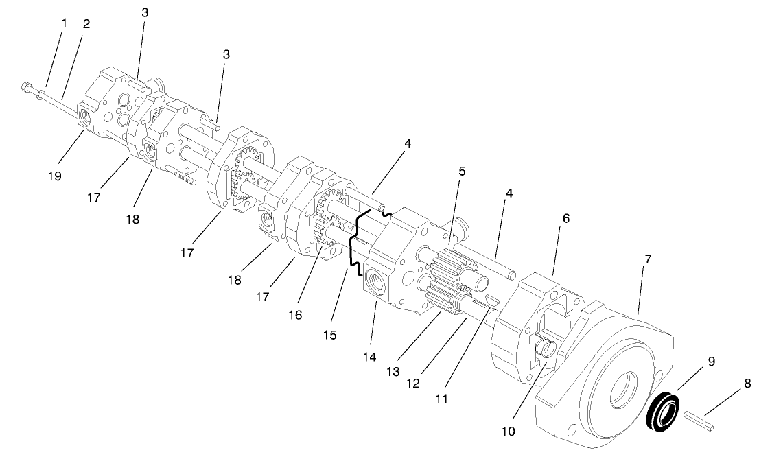 HYDRAULIC PUMP ASSEMBLY NO. 95-5976