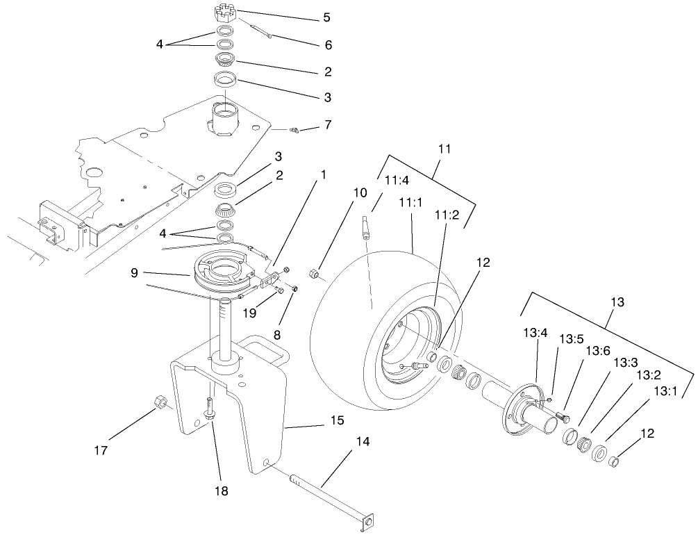 REAR WHEEL ASSEMBLY