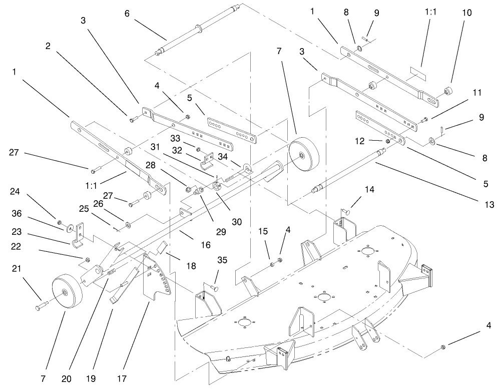 Deck Suspension Assembly