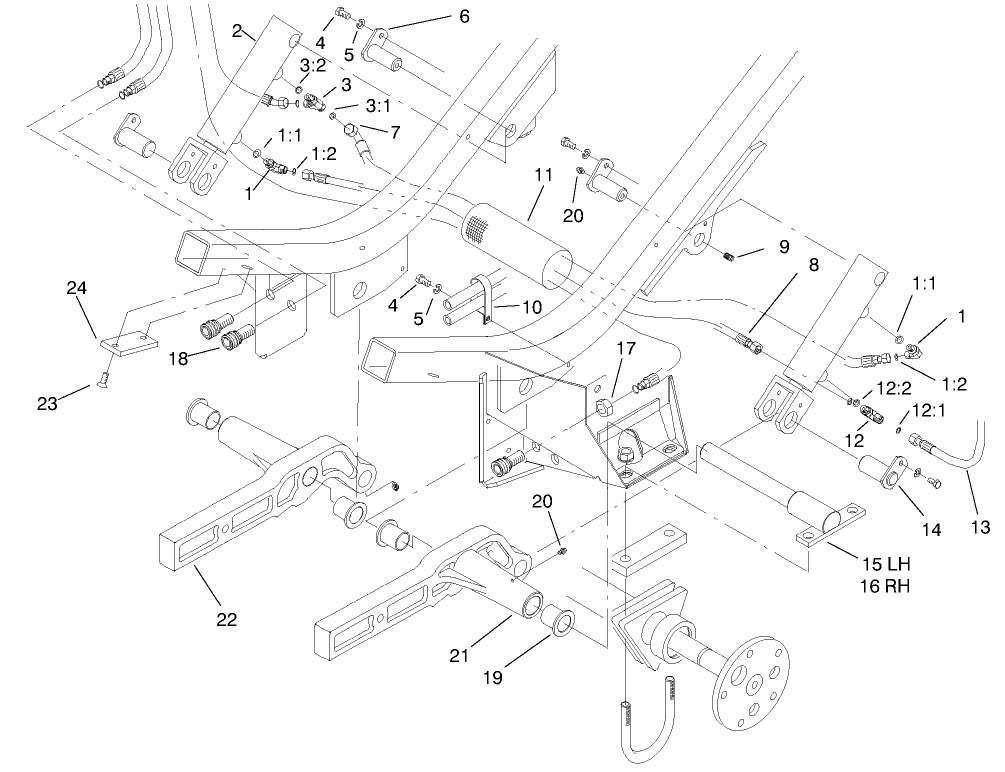 Cylinder and Lift Arm Assembly