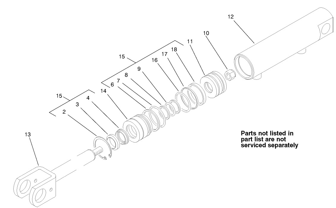 Hydraulic Cylinder Assembly No. 86-5580