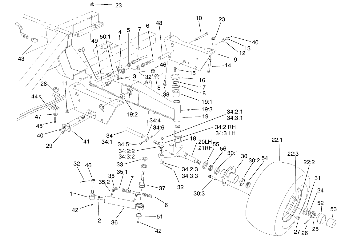 Rear Axle Assembly-2wd (only On: 30450)