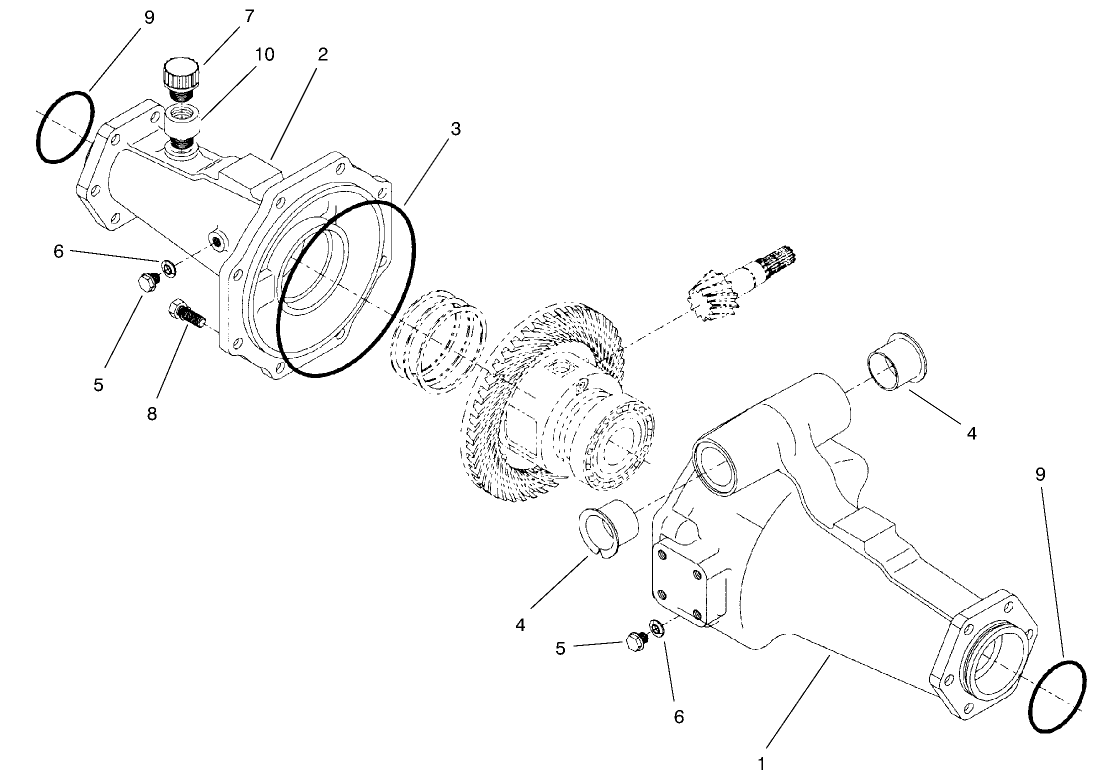 Rear Axle Assembly No. 95-7500 (continued) Axle Support Assembly (only On: 30455)
