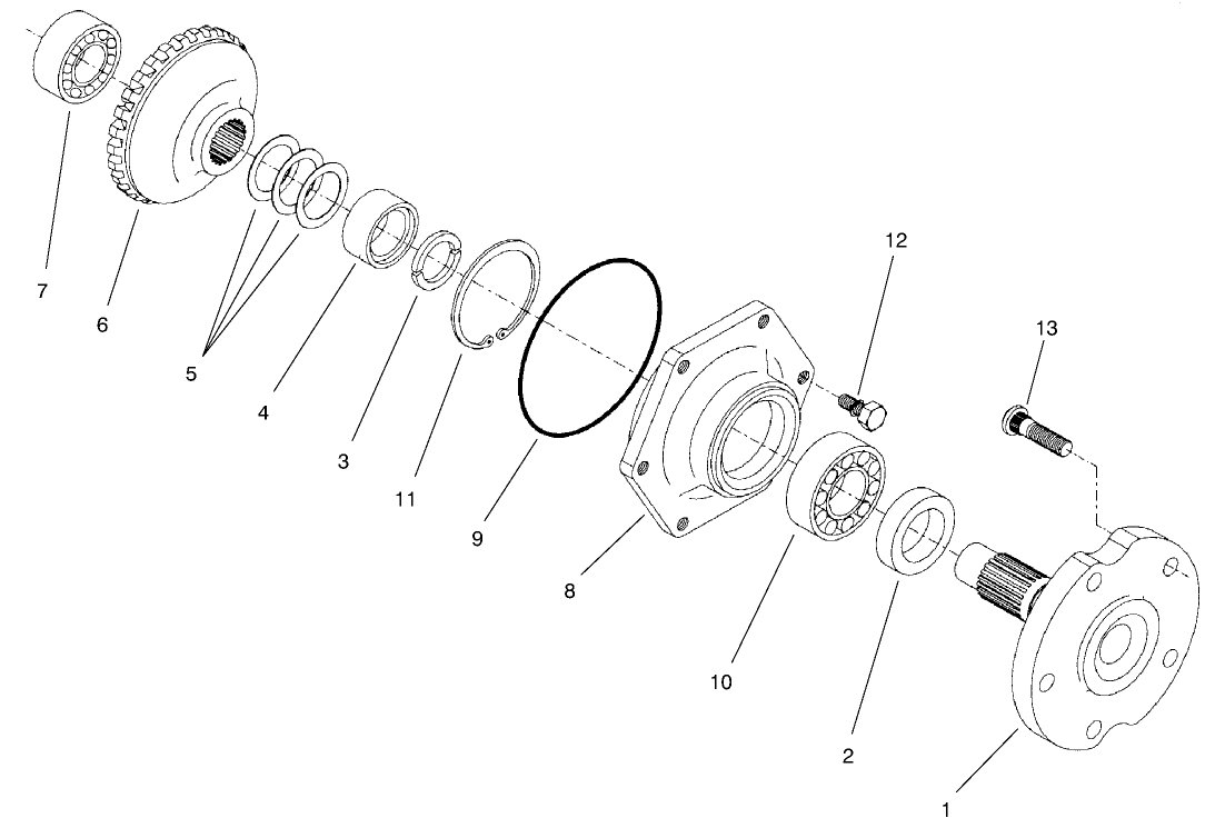 Rear Axle Assembly No. 95-7500 (continued) Axle Assembly (only On: 30455)