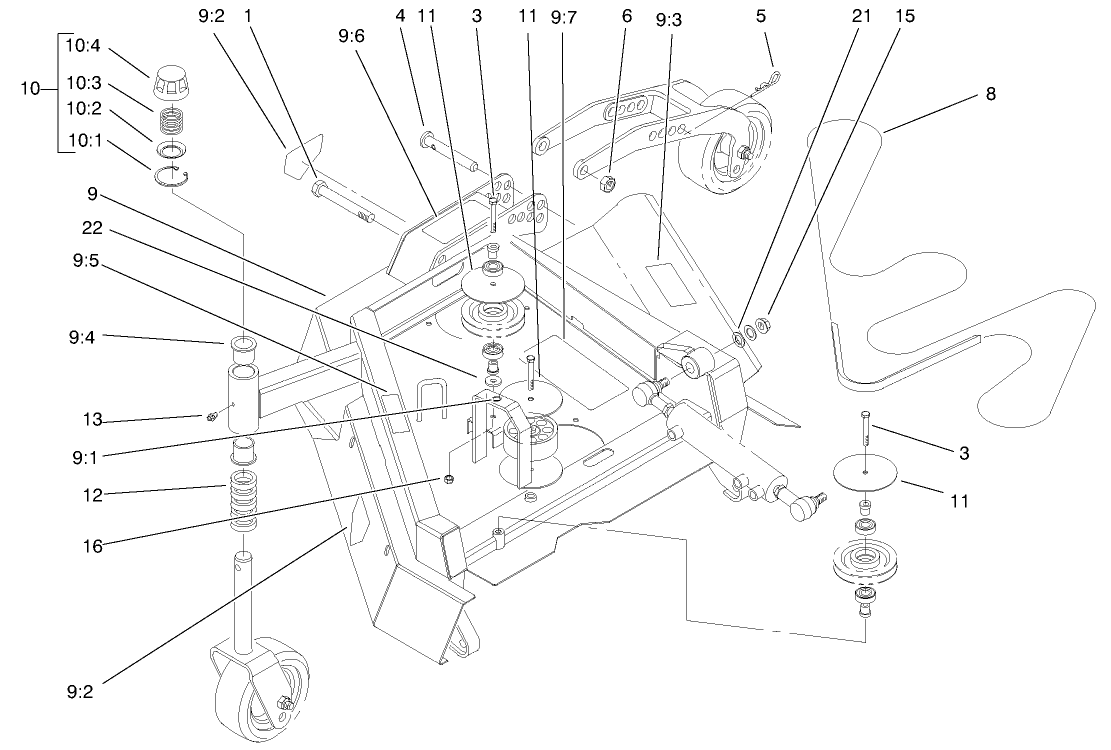 Right Hand Deck Assembly