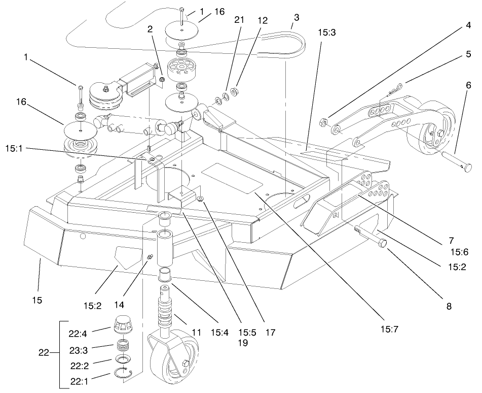 Left Hand Deck Assembly