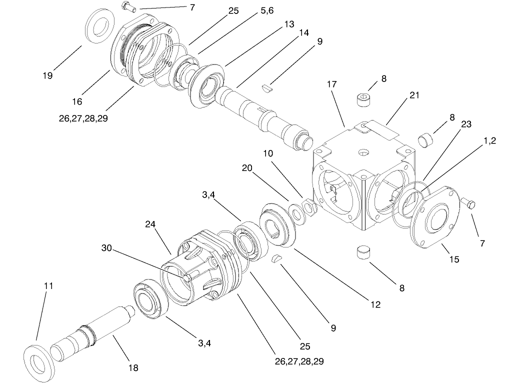 Gearbox Assembly No. 100-2585