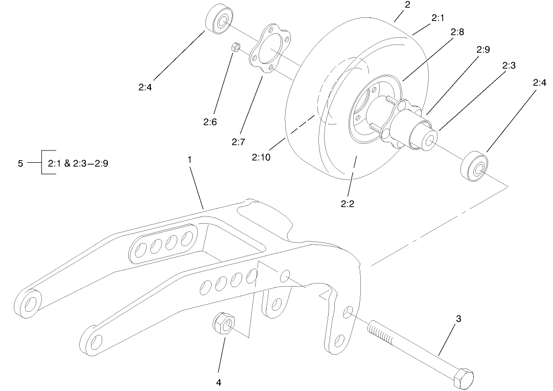 Rear Castor Assembly