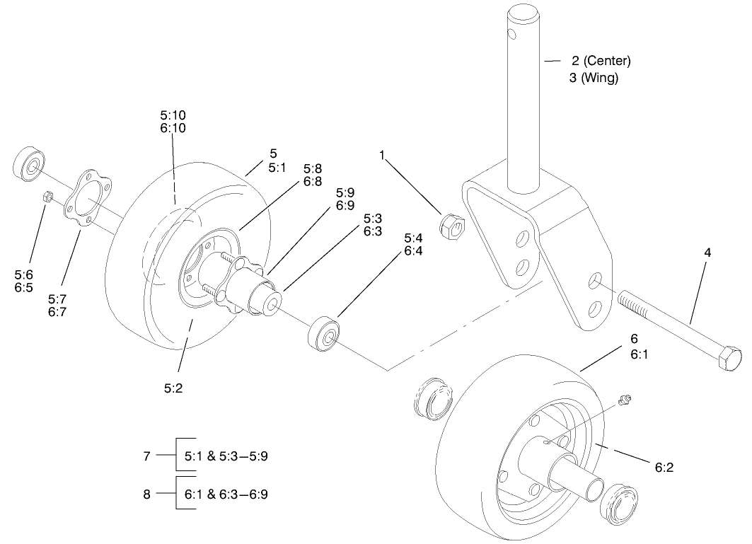 Front Castor Assembly