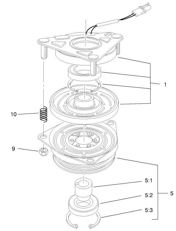 Electric Clutch Brake Assembly No. 100-2559