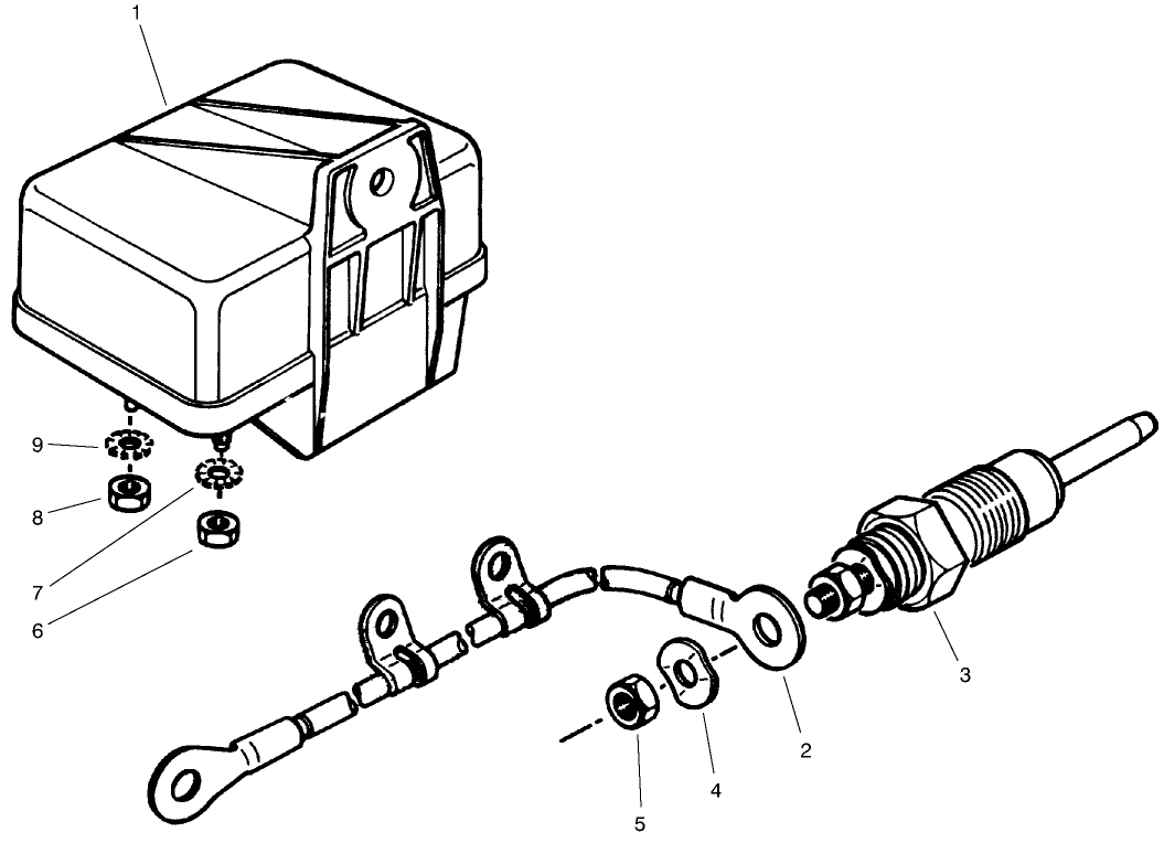 Glow Plug and Glow Relay Assembly