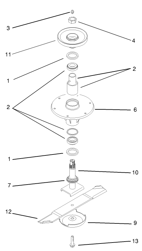 Spindle And Blade Assembly