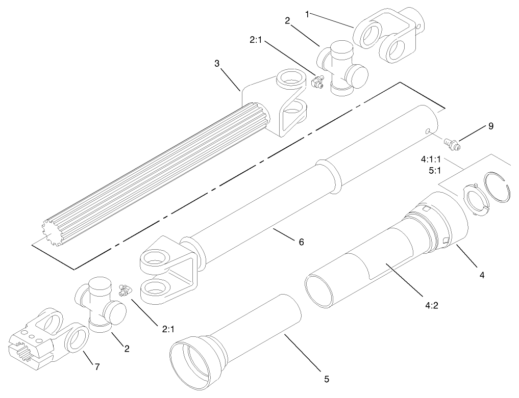 Driveshaft With Guard Assembly No. 93-9994 (only On: 30716te)
