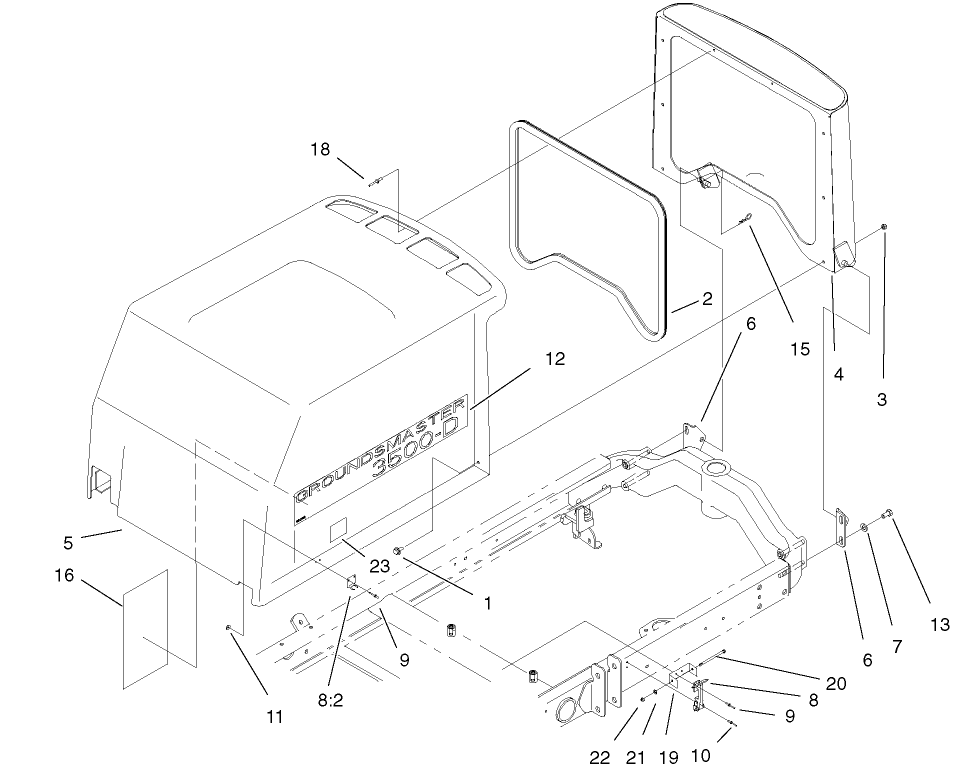 Hood-Screen Assembly