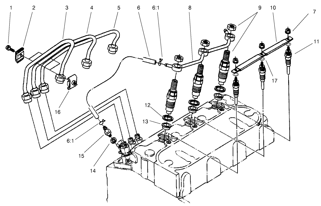 Nozzle Holder and Glow Plug Assembly