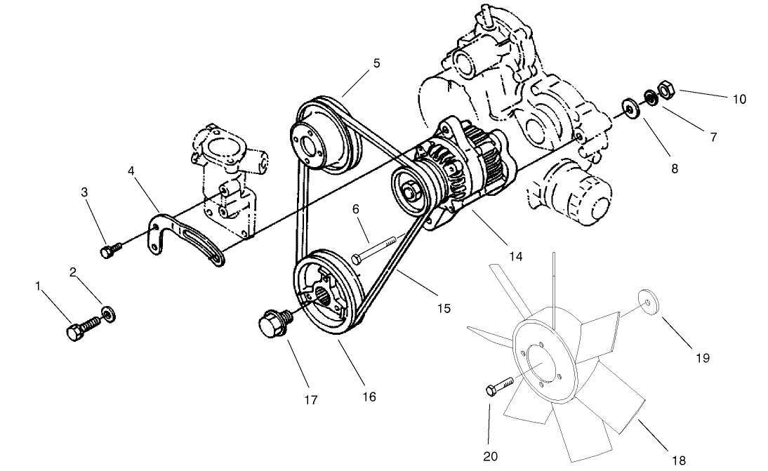 Alternator and Pulley Assembly