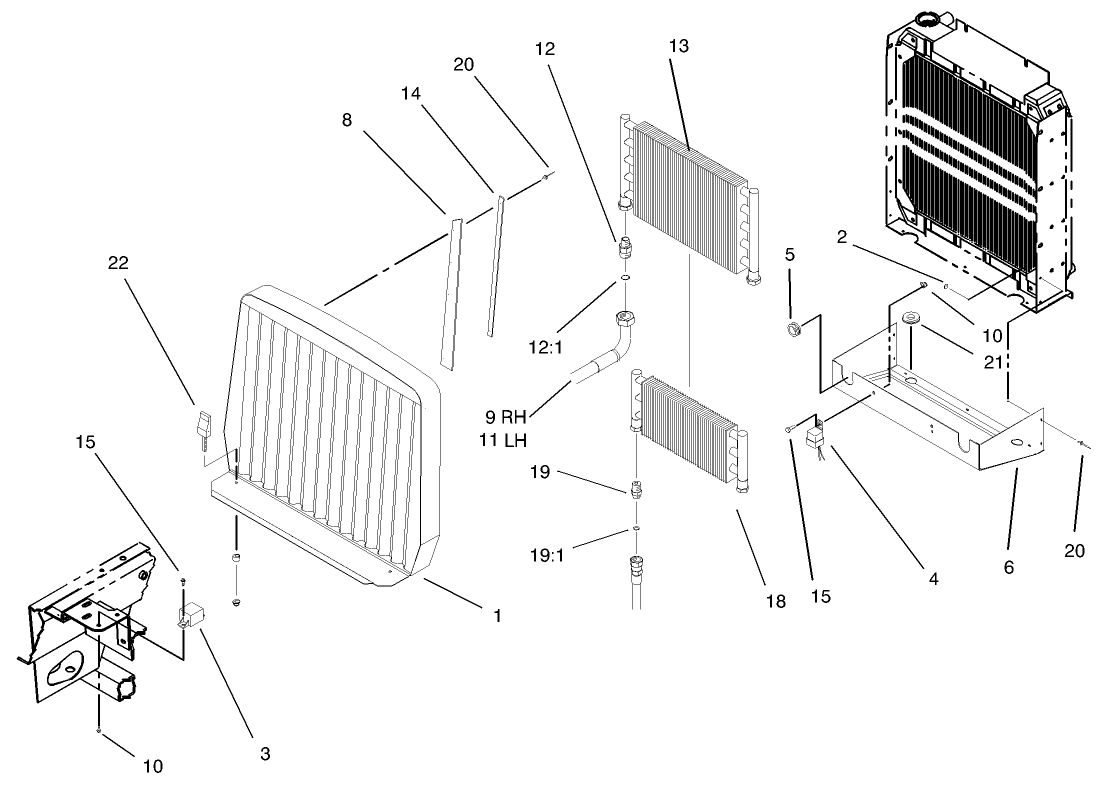 Oil Cooler And Radiator Assembly