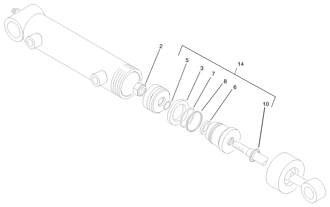 Hydraulic Cylinder Assembly No. 98-3945