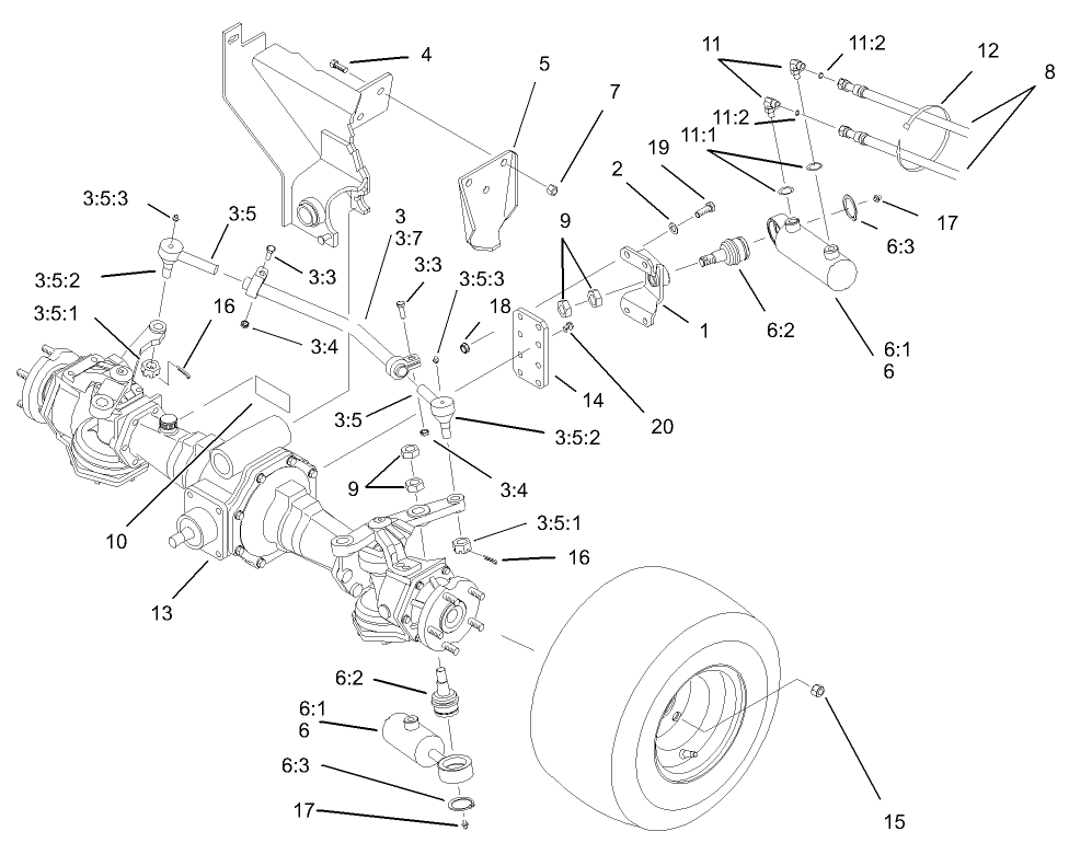 4 Wheel Drive Rear Axle Assembly (only On: 03551)