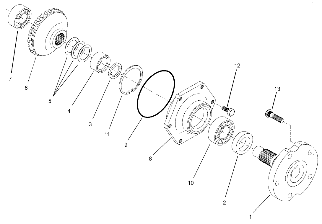 Rear Axle Assembly No. 98-3925 (continued) Axle Case Assembly