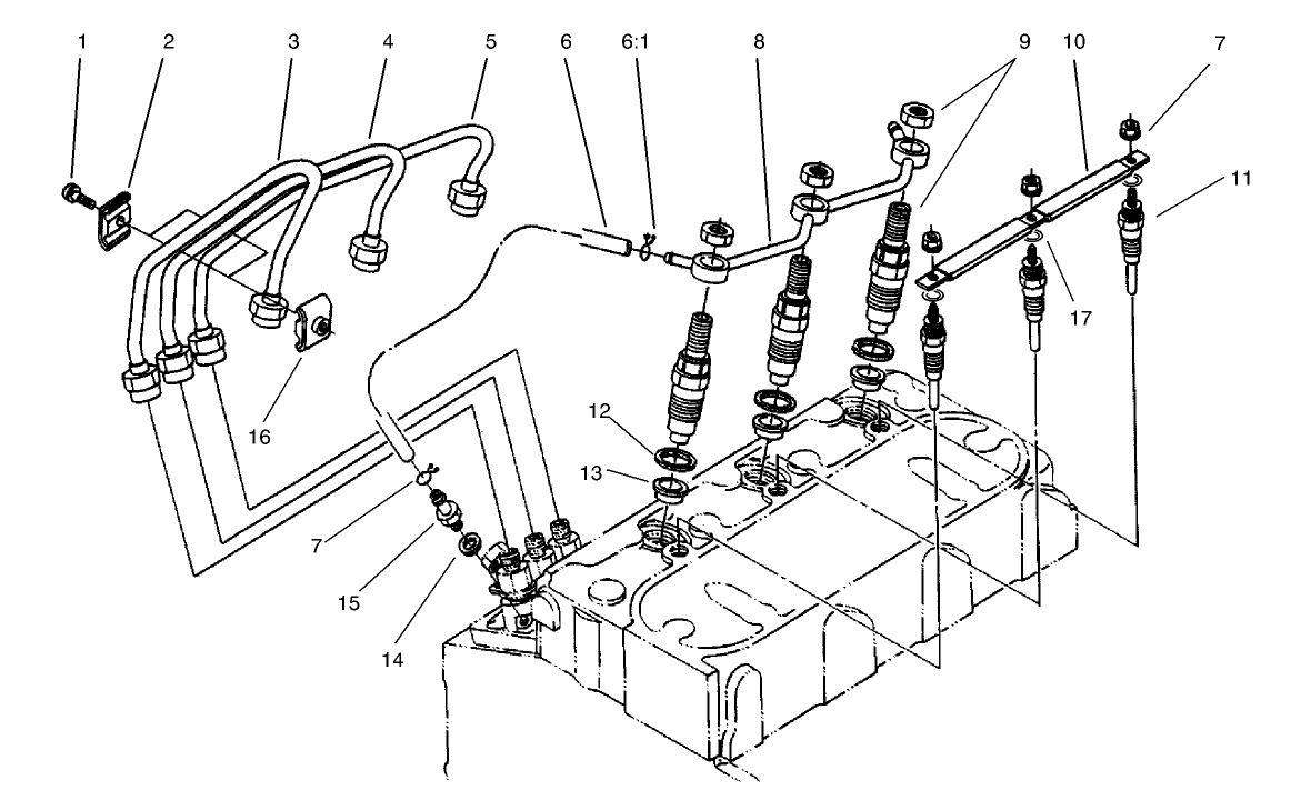 Nozzle Holder & Glow Plug Assembly