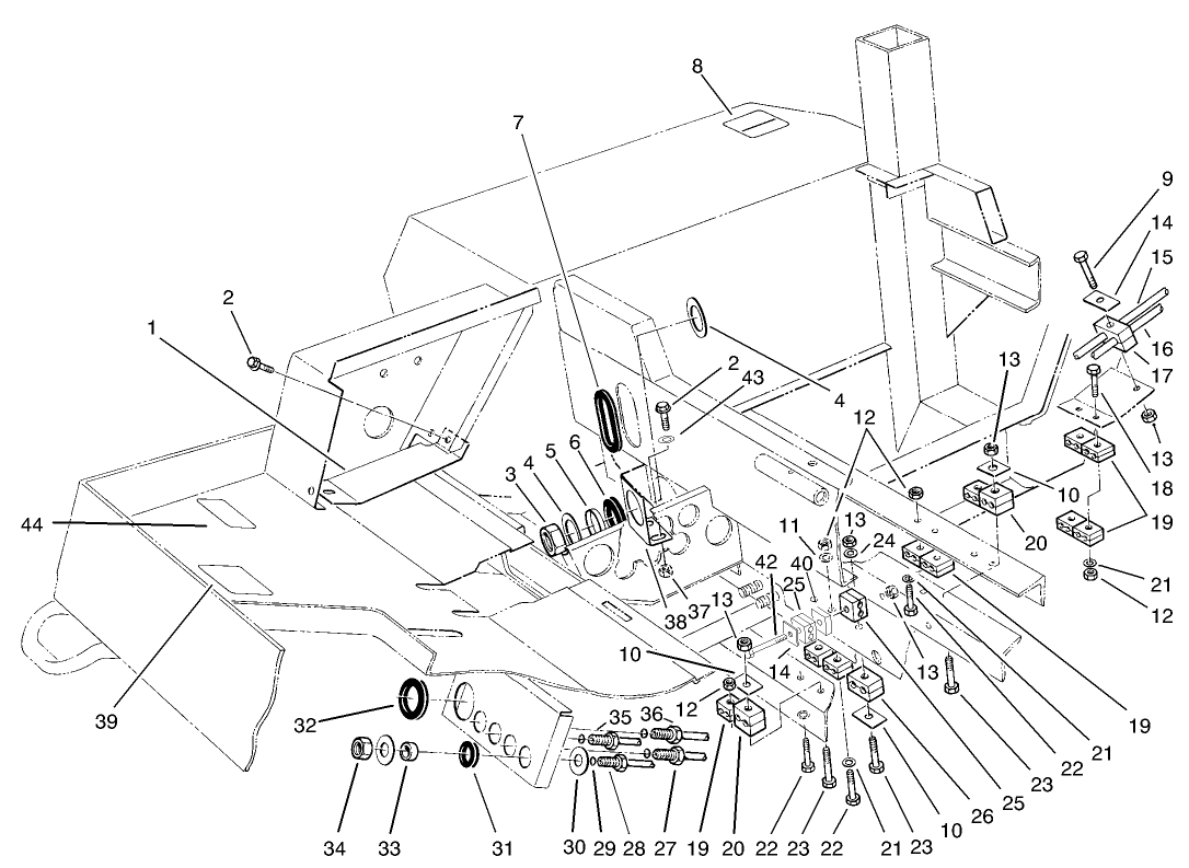 Hydraulic Line Clamps Assembly