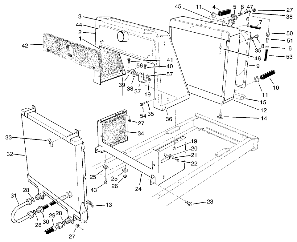 Radiator And Oil Cooler Assembly