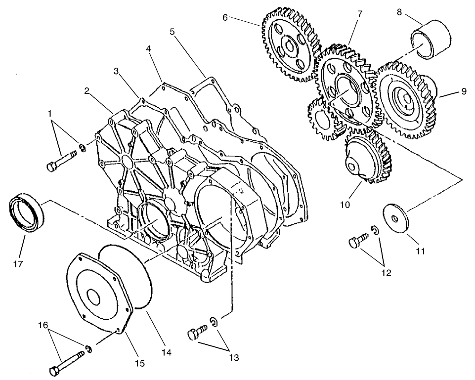Timing Gear Case And Timing Gear Assembly