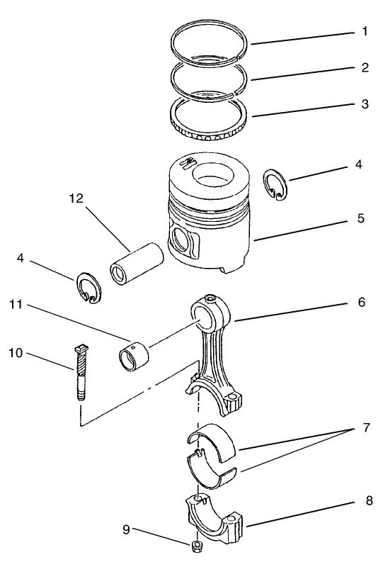 Piston And Connecting Rod Assembly