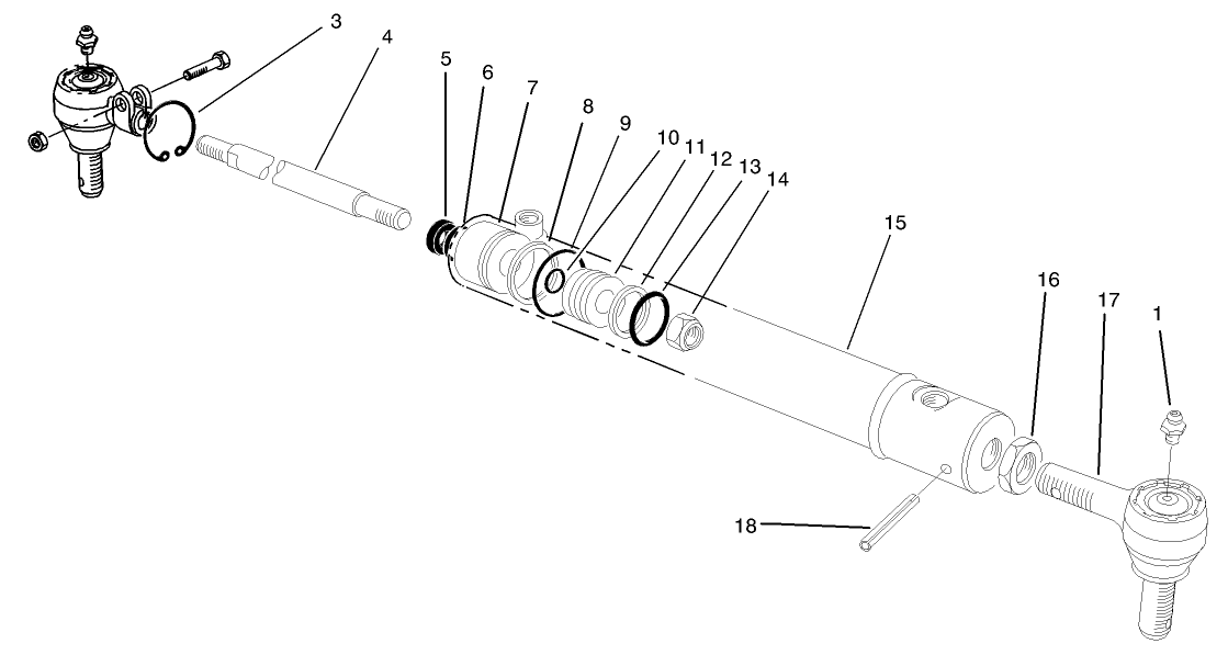Hydraulic Cylinder Assembly No. 98-0661
