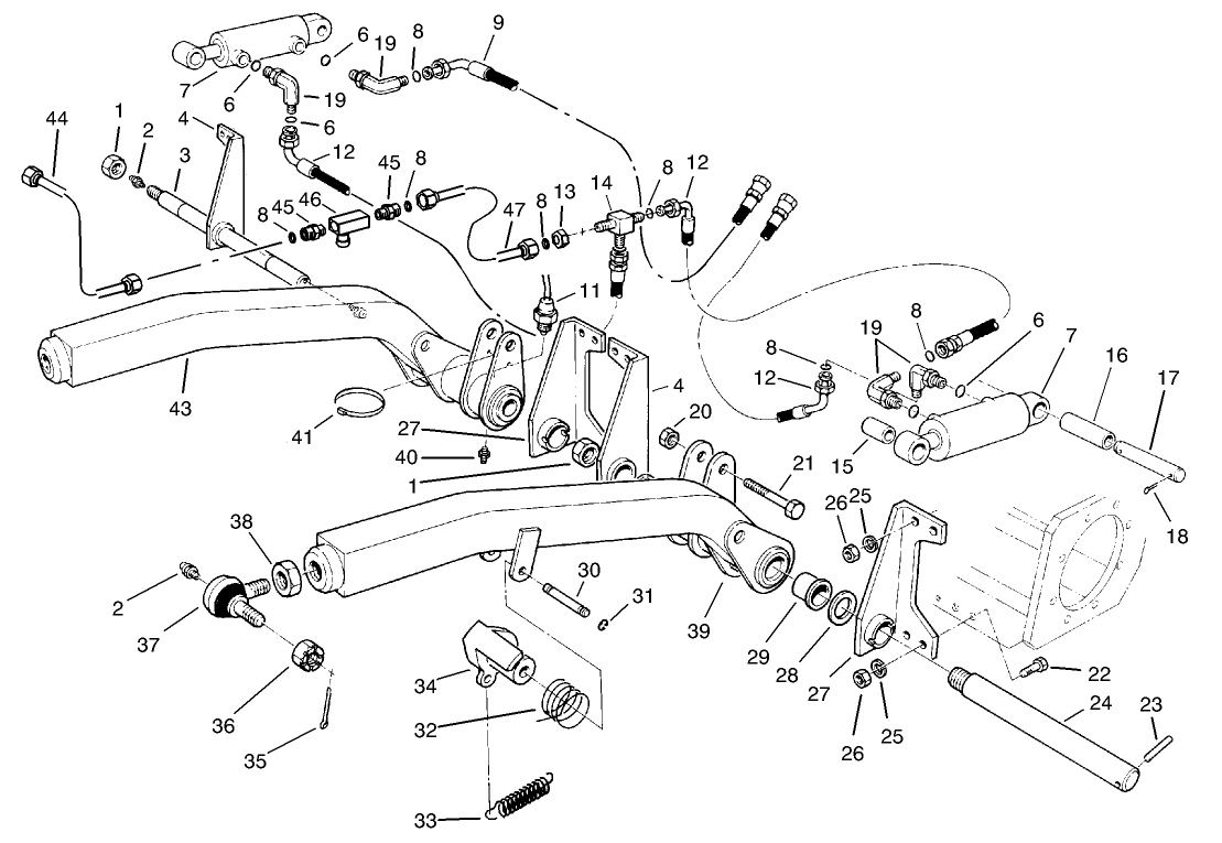 Frot Lift Arm Assembly