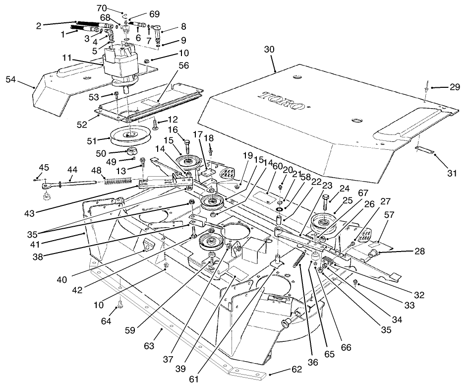 Center Deck Model No. 30592
