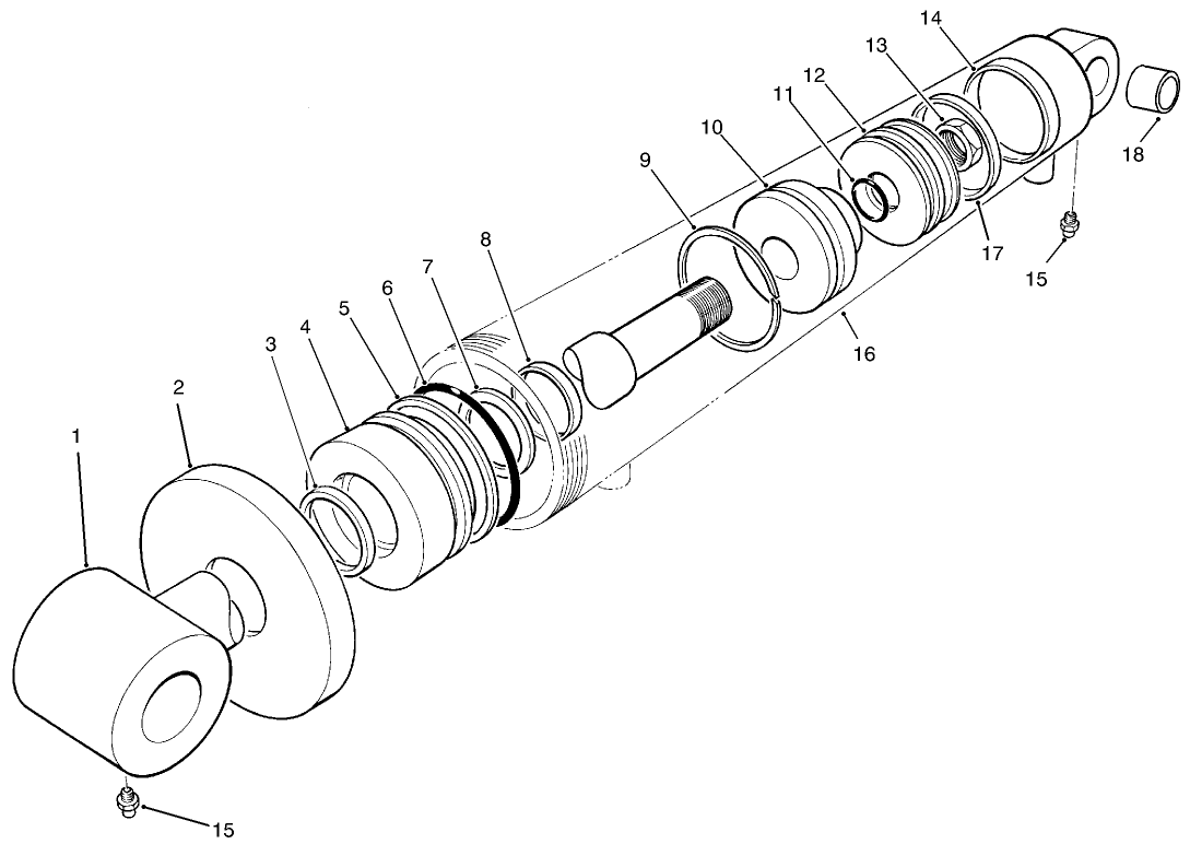 Hydraulic Cylinder Assembly No. 74-2170