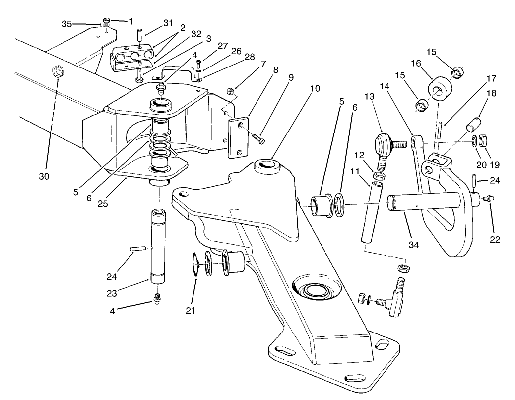 Wing Deck Lift Arm Assembly