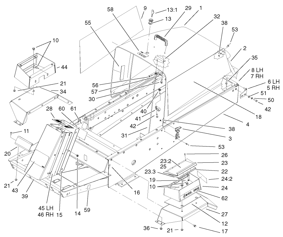 Frame And Hood Assembly