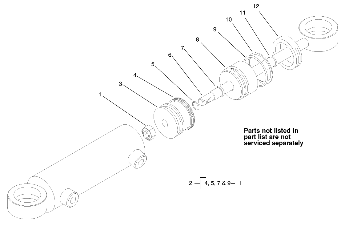 Cylinder Assembly No. 99-2415 (only On: 30242)