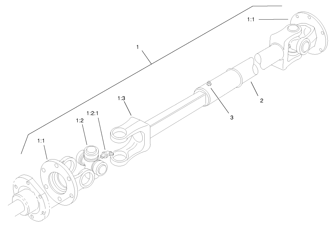 Driveshaft Assembly No. 98-5009 (only On: 30242)