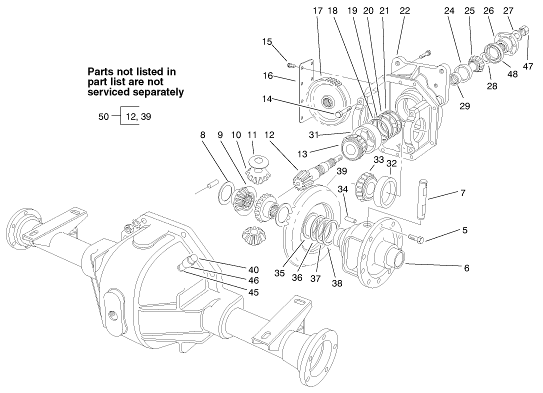 Differential Carrier Assembly No. 92-4907 (continued)(only On: 30242)