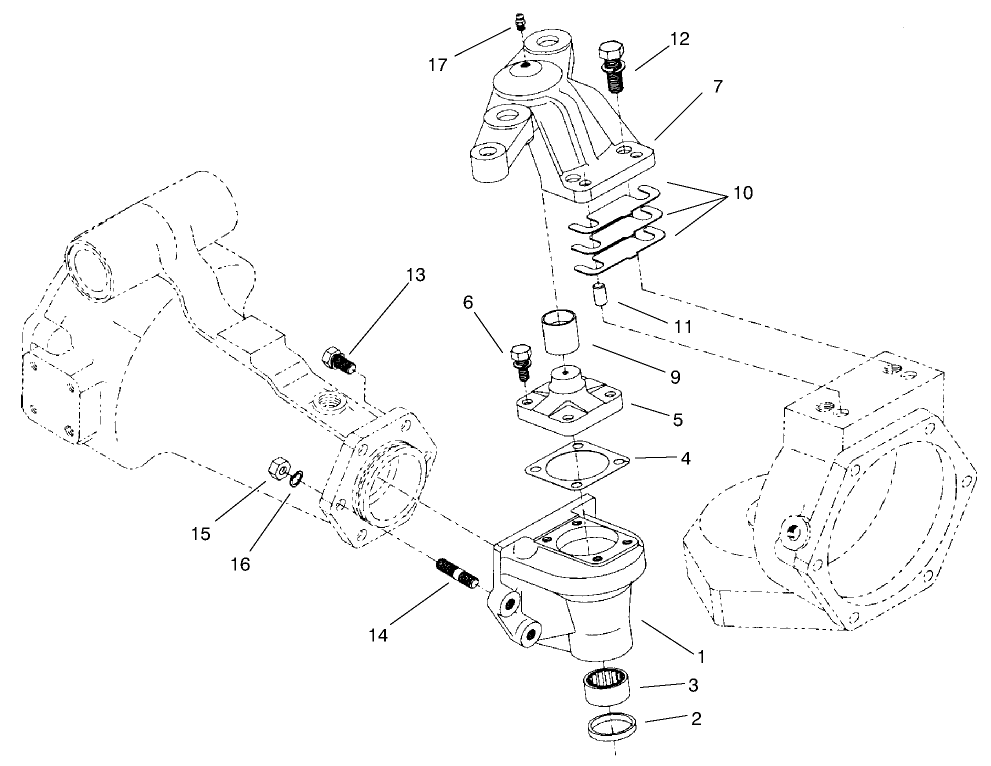 4 Wheel Drive Rear Axle Assembly No. 95-7501 (continued) Bevel Gear Case Assembly (only On: 30631)