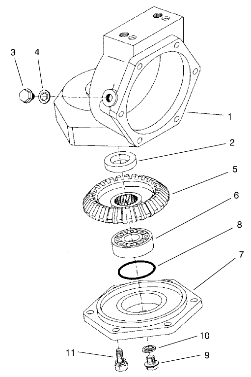 4 Wheel Drive Rear Axle Assembly No. 95-7501 (continued) Axle Case Assembly (only On: 30631)