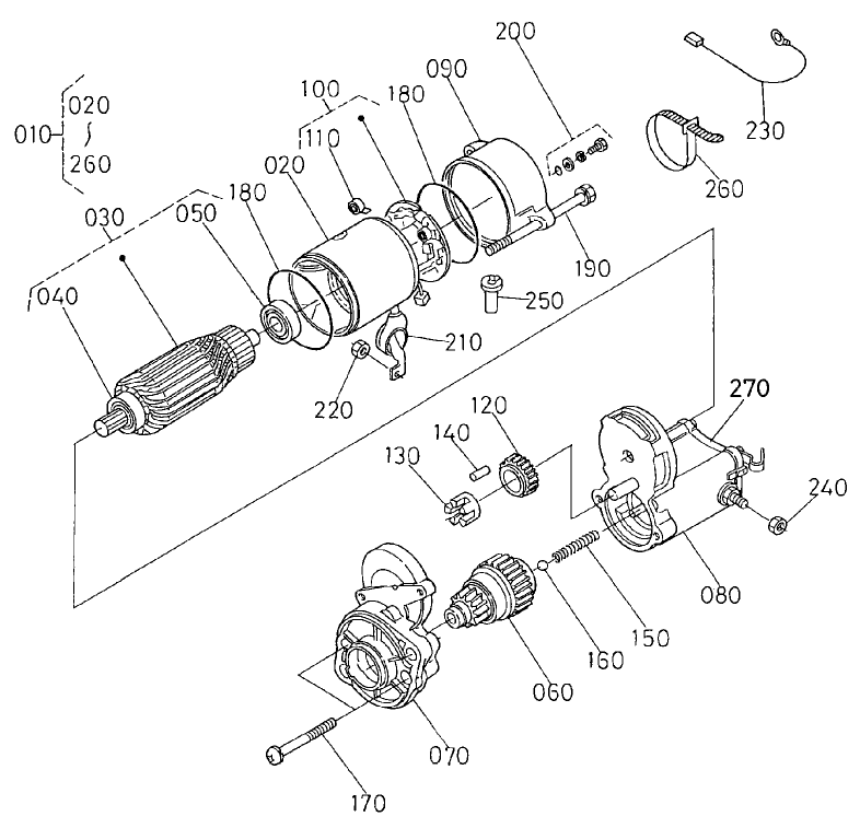 Starter Assembly No. 98-9705