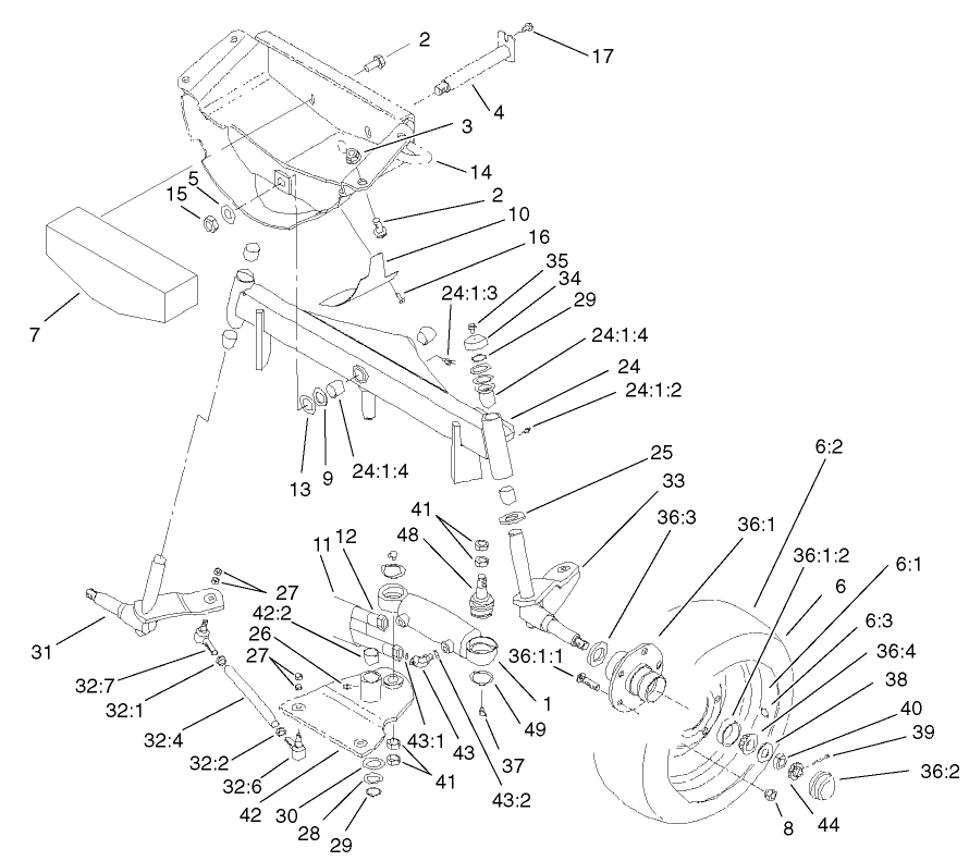 2 Wheel Drive Rear Axle Assembly (only on: 30626)