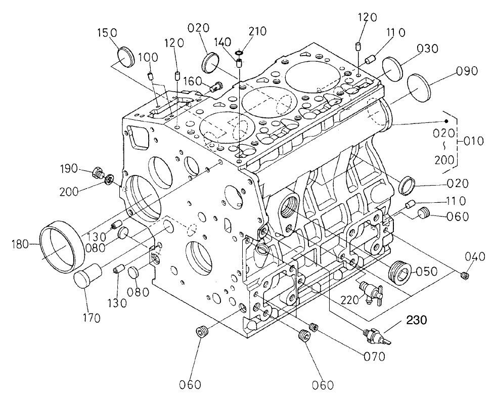 Crankcase Assembly Engine Assembly No. 104-3448