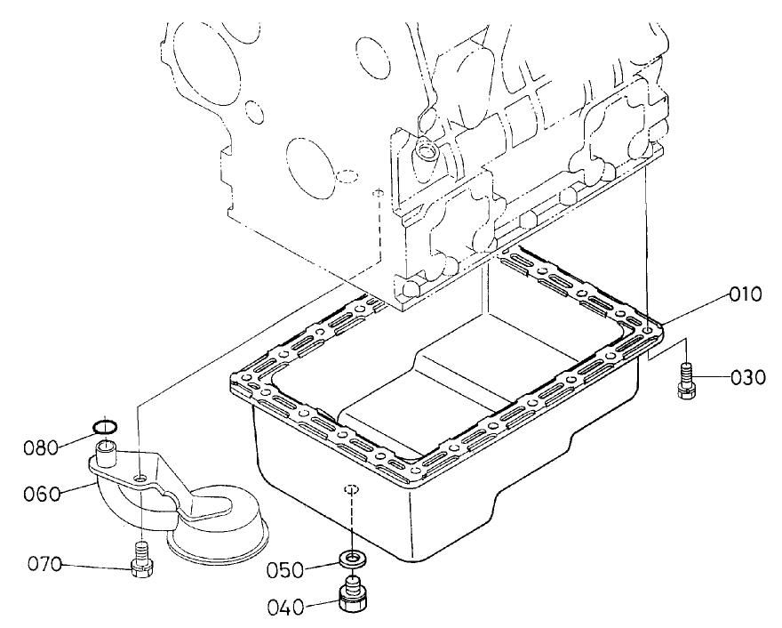 Oil Pan Assembly Engine Assembly No. 104-3448