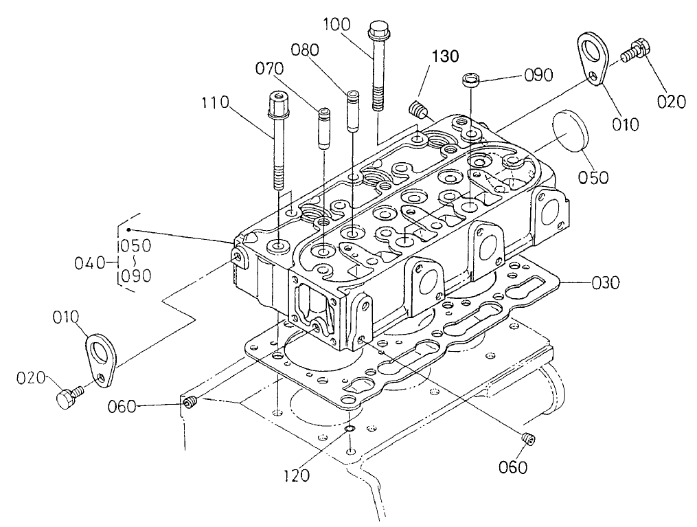 Cylinder Head Assembly Engine Assembly No. 104-3448