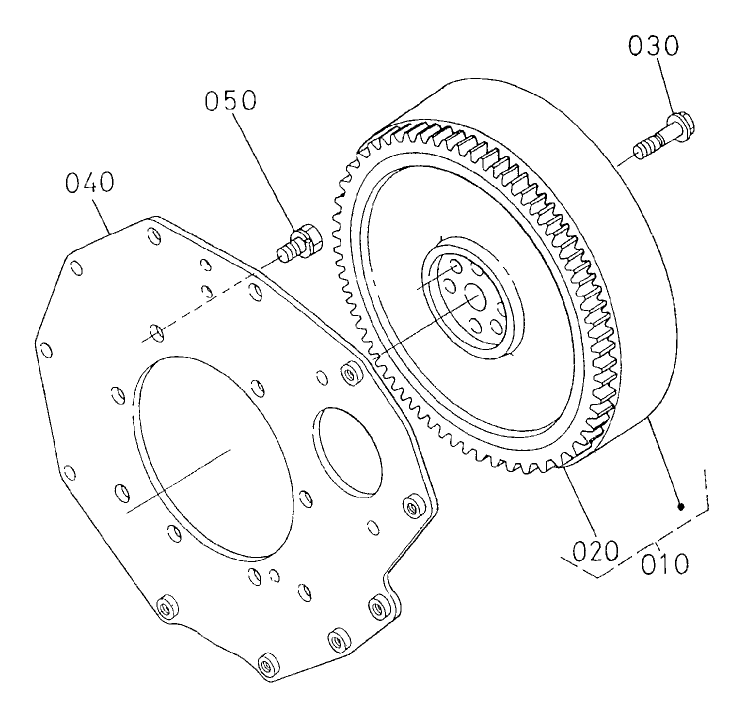Flywheel Assembly Engine Assembly No. 104-3448