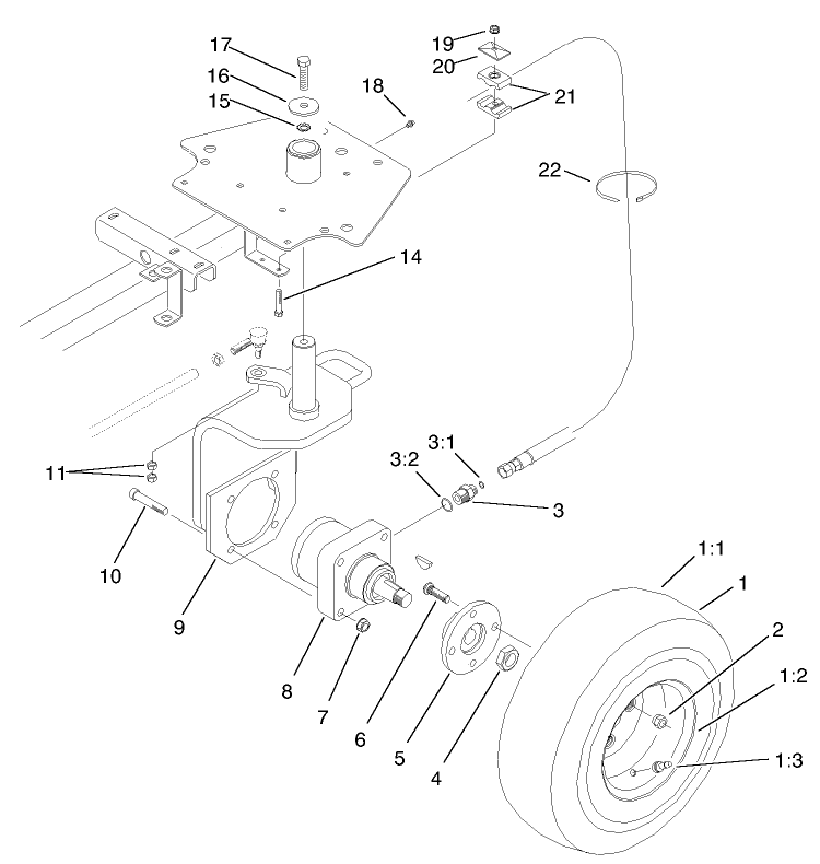 Caster Fork Assembly (only On: 03427)